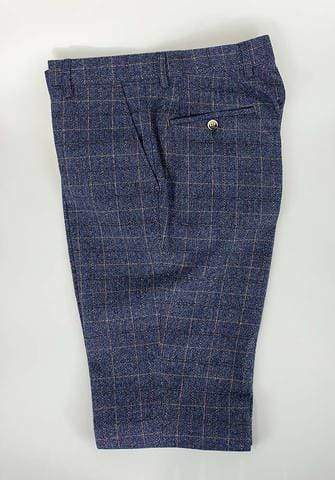 Cavani Martez Brown Tweed Trousers - 28R - Suit & Tailoring