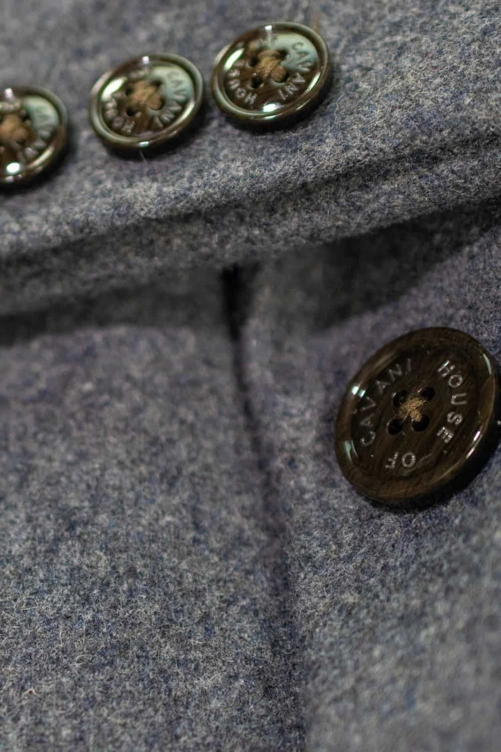 Men’s Crombie Style Grey Luxury Overcoat Cavani Roman - Coats