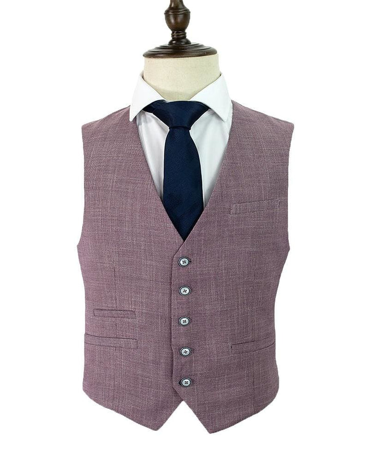 Cavani Miami Lilac Tweed Waistcoat - 36 - Suit & Tailoring