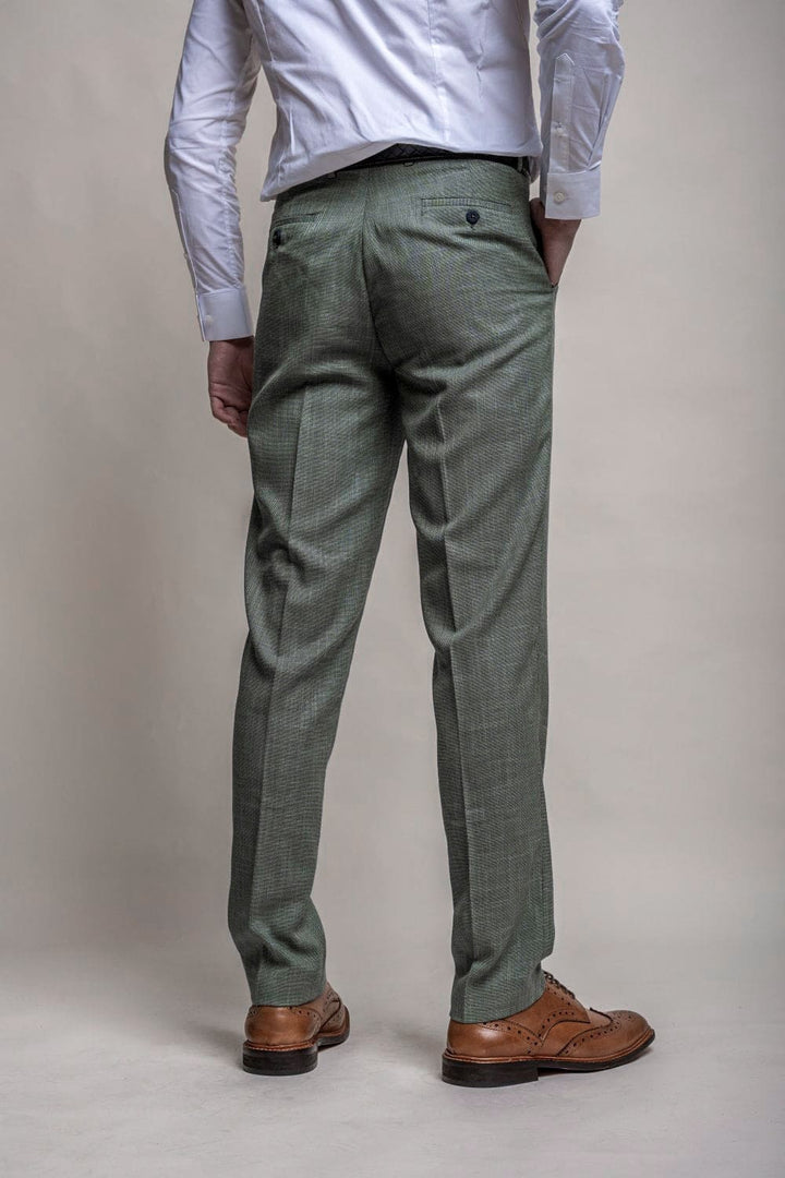 Cavani Miami Men’s Sage Green Trousers - Trousers
