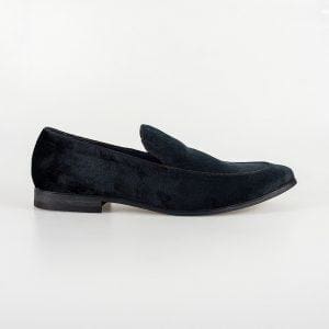 Cavani Milan Navy Mens Velvet Shoe - Shoes