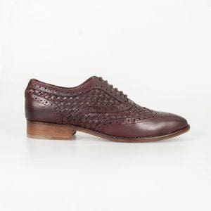 Cavani Orion Wine Mens Leather Shoes - Shoes