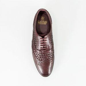 Cavani Orion Wine Mens Leather Shoes - Shoes