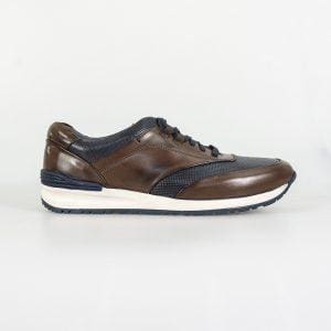 Cavani Portland Navy/Brown Trainers - Shoes