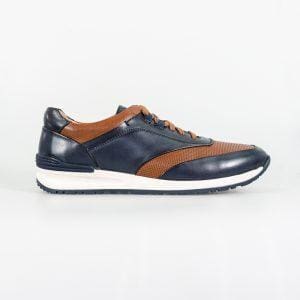 Cavani Portland Tan/Navy Trainers - Shoes