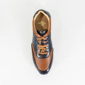 Cavani Portland Tan/Navy Trainers - Shoes