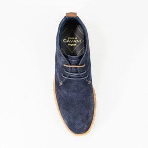 Cavani Sahara Navy Mens Leather Boots - Boots