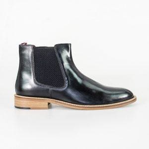 Cavani Watson Black Mens Leather Boots - Boots