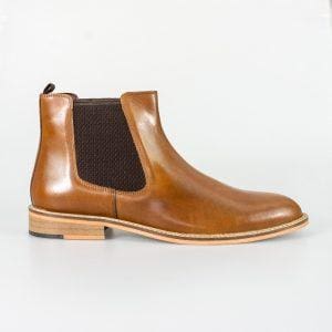 Cavani Watson Tan Mens Leather Boots - Boots