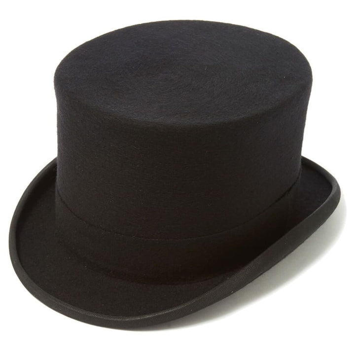 Men’s Royal Ascot Royal Enclosure Wool Felt Top Hat - Black or Grey - Black - Small | 55-56 CM