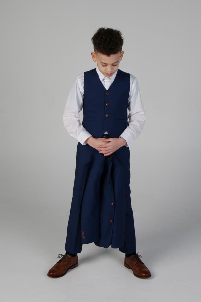 Device - Boy’s Alex Navy Three Piece Suit - boys suits