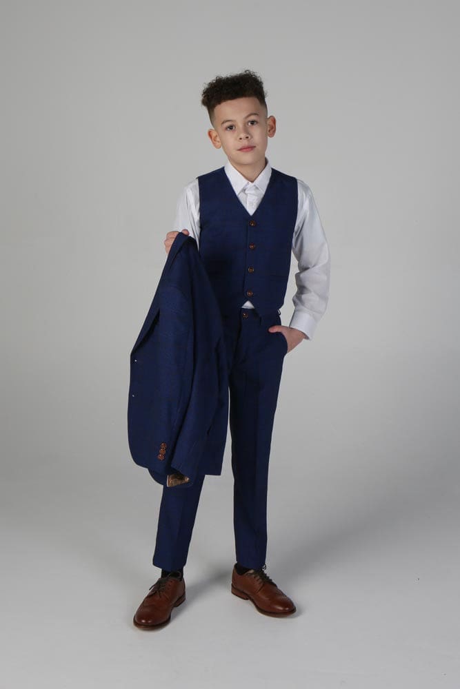 Device - Boy’s Alex Navy Three Piece Suit - boys suits