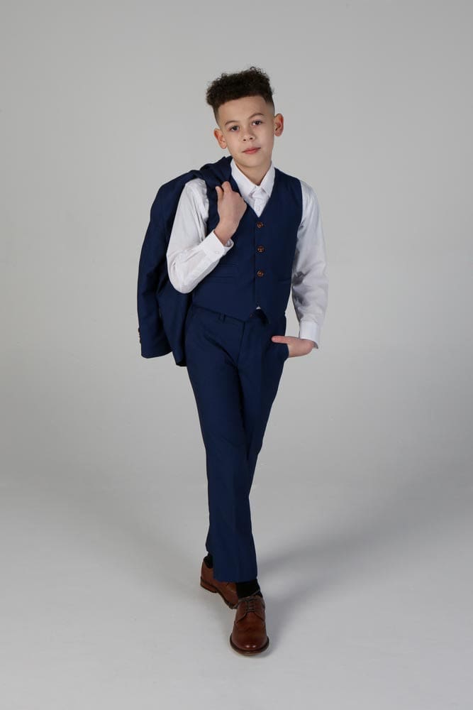 Device - Boy’s Alex Navy Three Piece Suit - boys suits