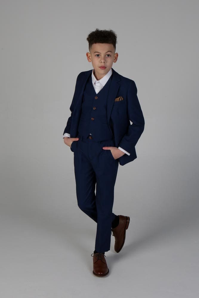 Device - Boy’s Alex Navy Three Piece Suit - boys suits