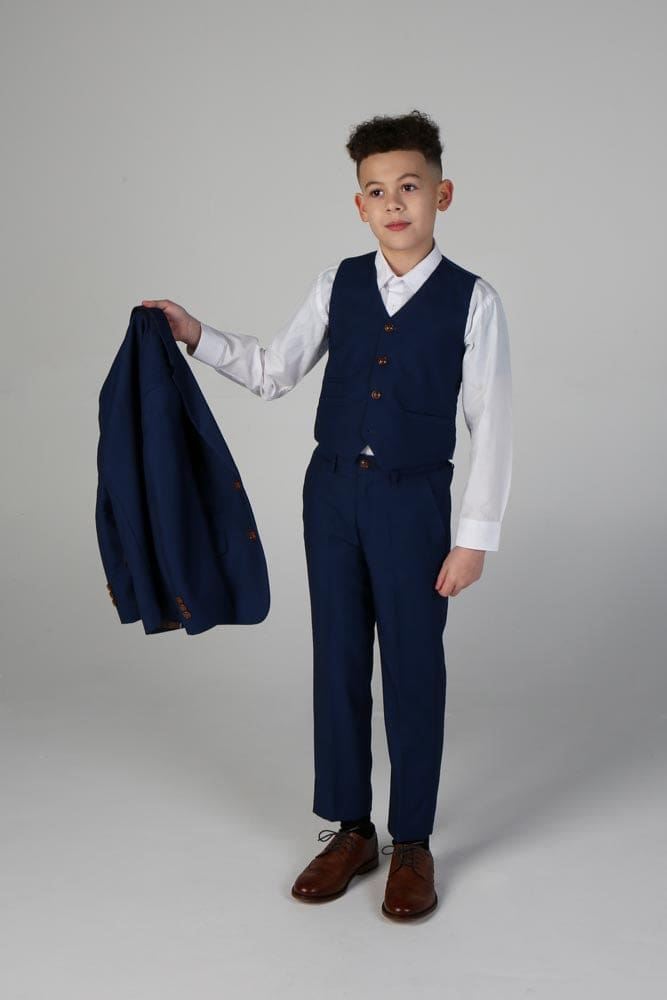 Device - Boy’s Alex Navy Three Piece Suit - boys suits