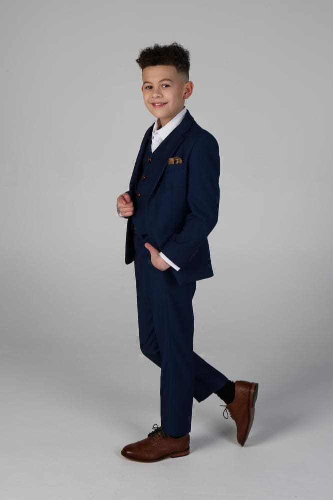 Device - Boy’s Alex Navy Three Piece Suit - boys suits