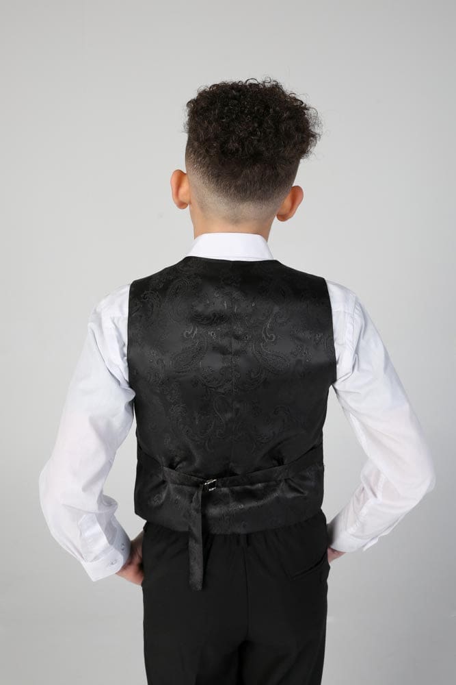 Device - Boy’s Harry Black Three Piece Suit - boys suits