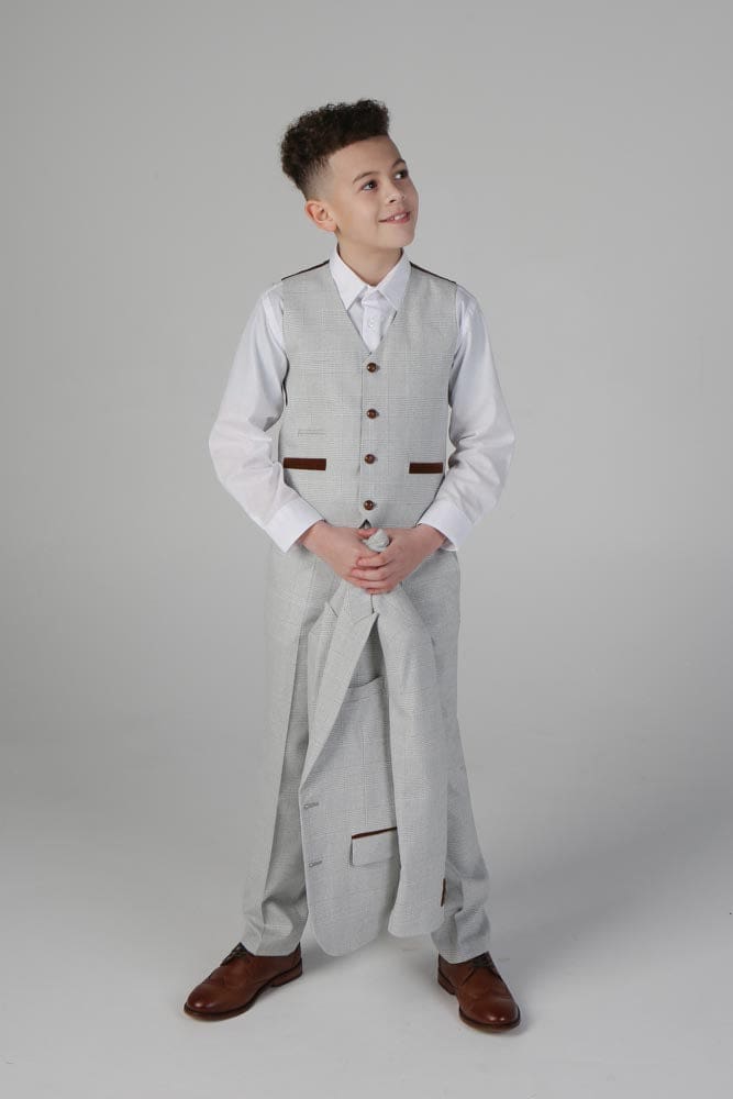 Device - Boy’s Mark Stone Three Piece Suit - boys suits