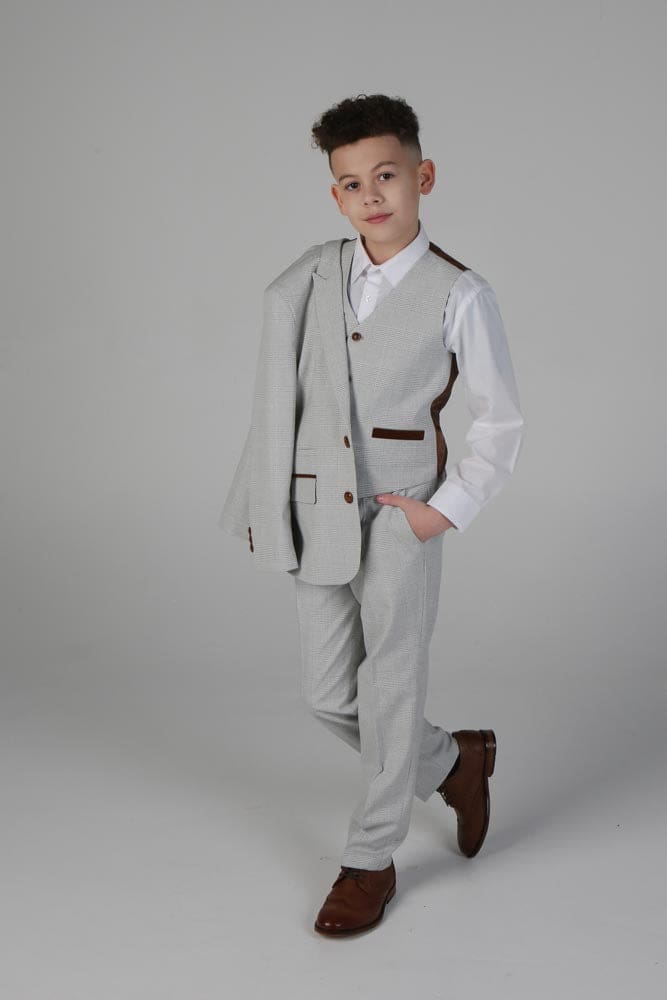 Device - Boy’s Mark Stone Three Piece Suit - boys suits