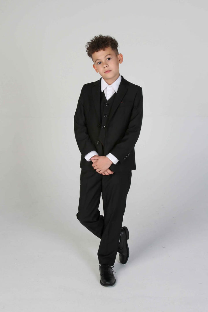 Device - Boy’s Parker Black Three piece Suit