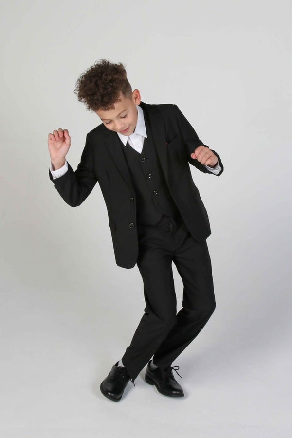 Device - Boy’s Parker Black Three piece Suit