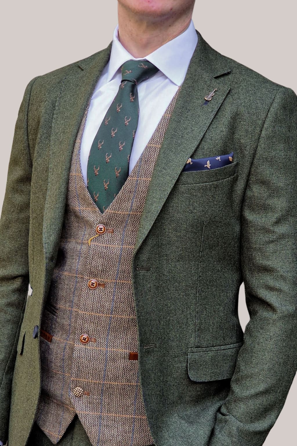 Tweed trousers cheap and waistcoat