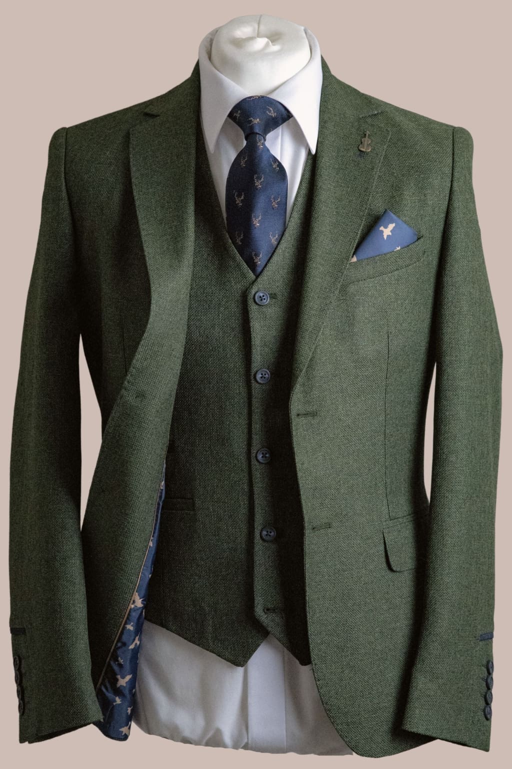 Olive hot sale tweed blazer