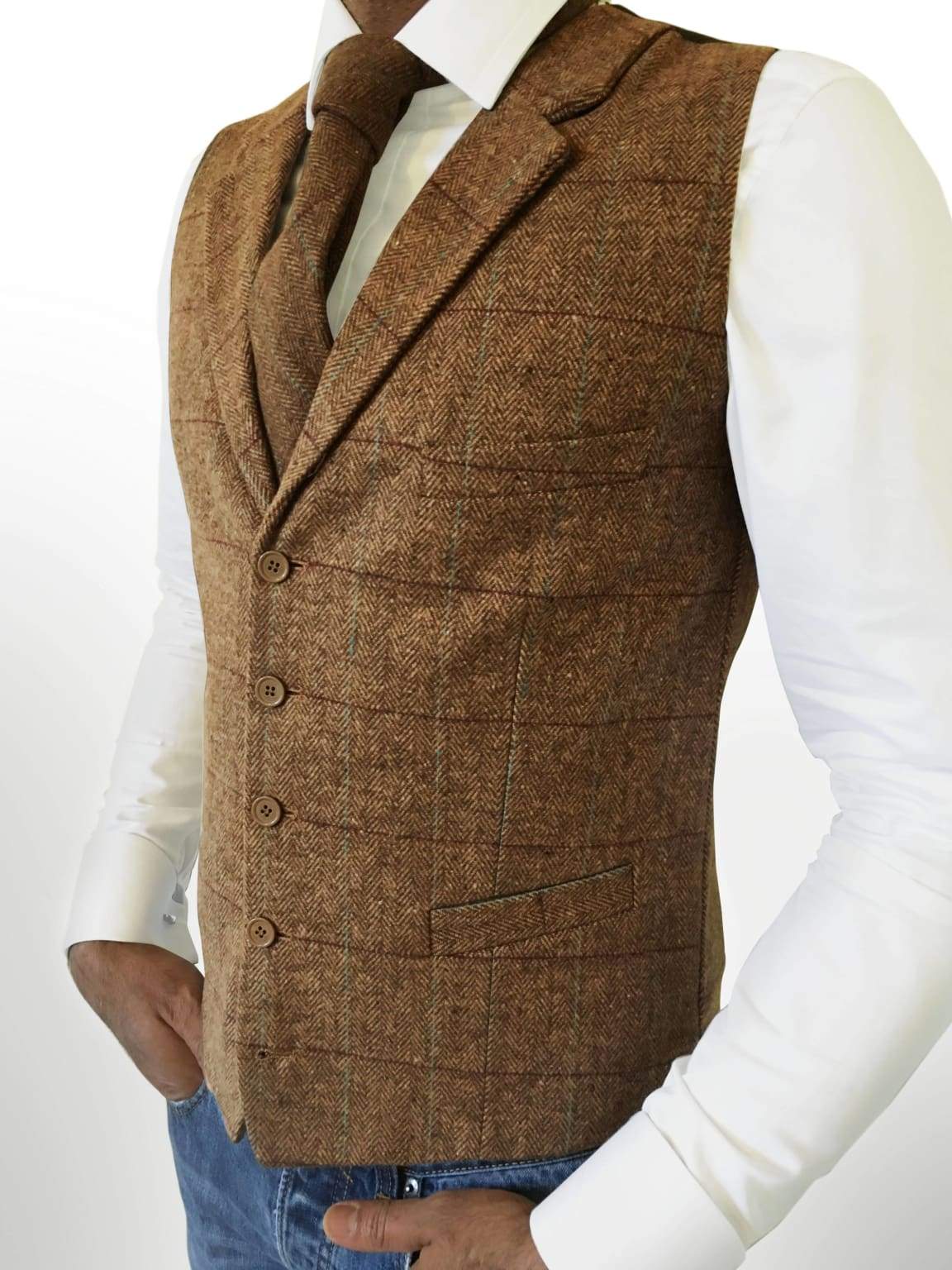 Tweed 2025 wool waistcoat