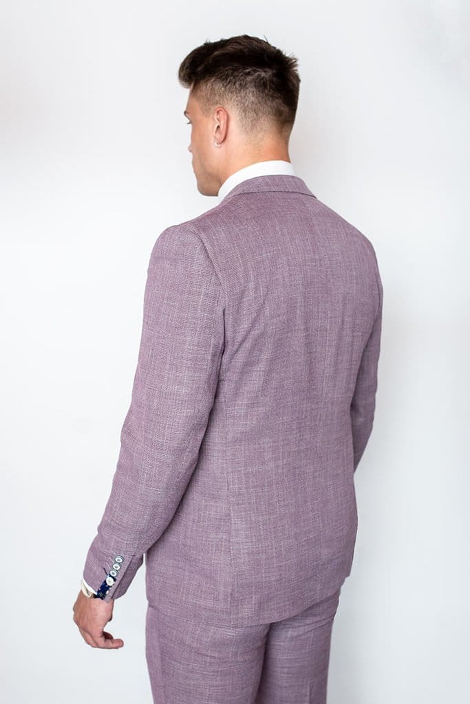 Cavani Miami Mens Lilac Slim Fit Suit - Suit & Tailoring