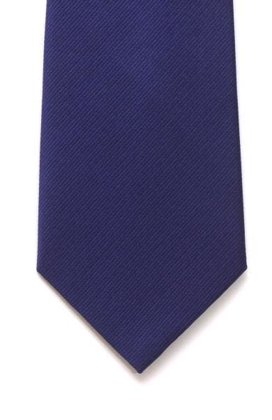 LA Smith Navy Plain Silk Tie - Accessories