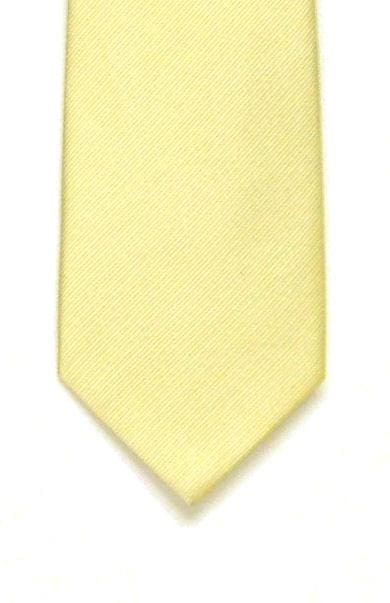 LA Smith Plain Ivory Silk Tie - Accessories