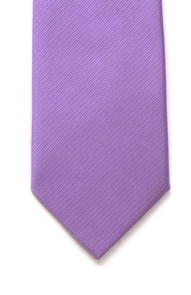 LA Smith Plain Lilac Silk Tie - Accessories