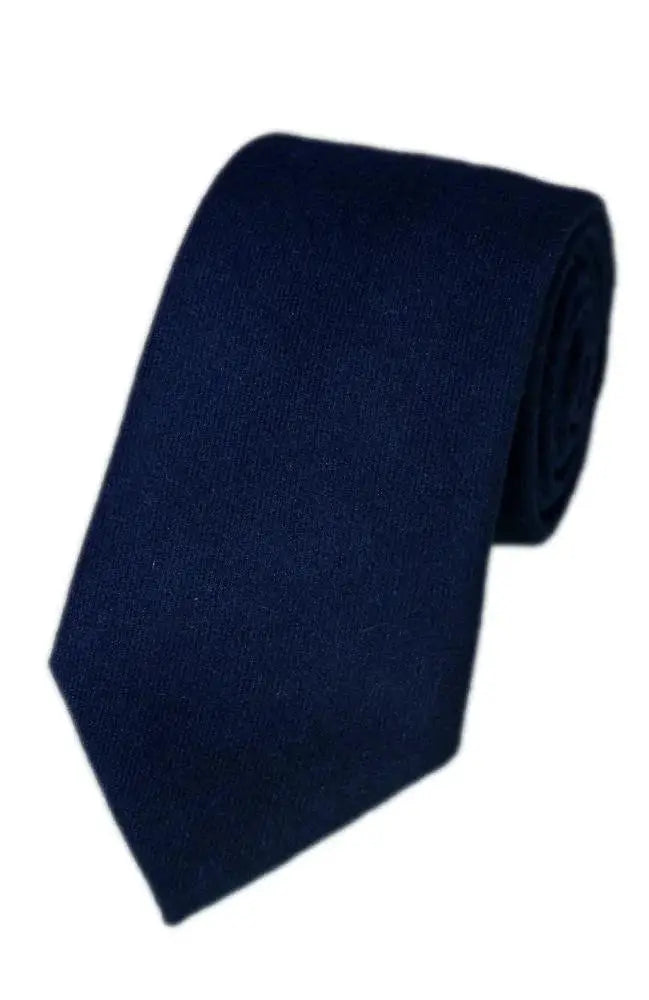 LA Smith Plain Country Ties - Navy - tie