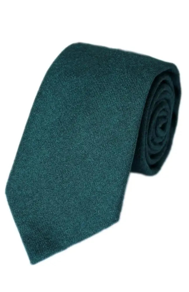 LA Smith Plain Country Ties - Dark Teal - tie