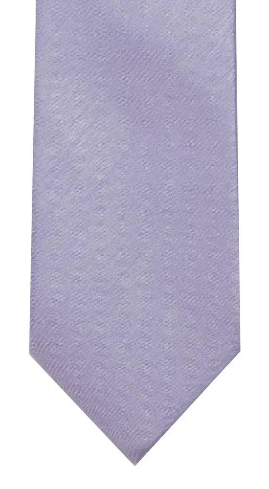 LA Smith Plain Poly Shantung Tie - Lilac - Accessories
