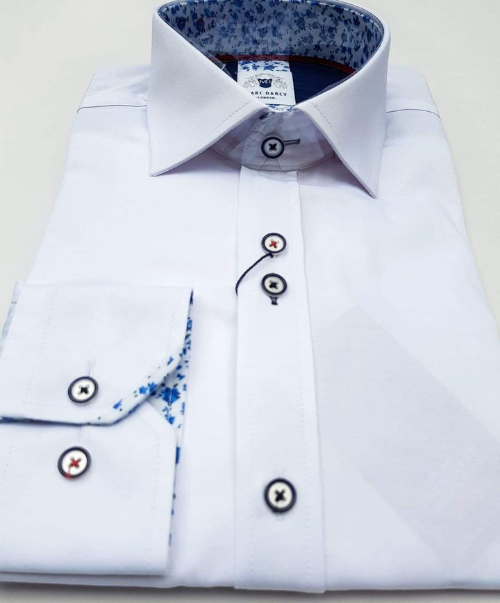 Marc Darcy Alfie White Long Sleeve Shirt - Shirts