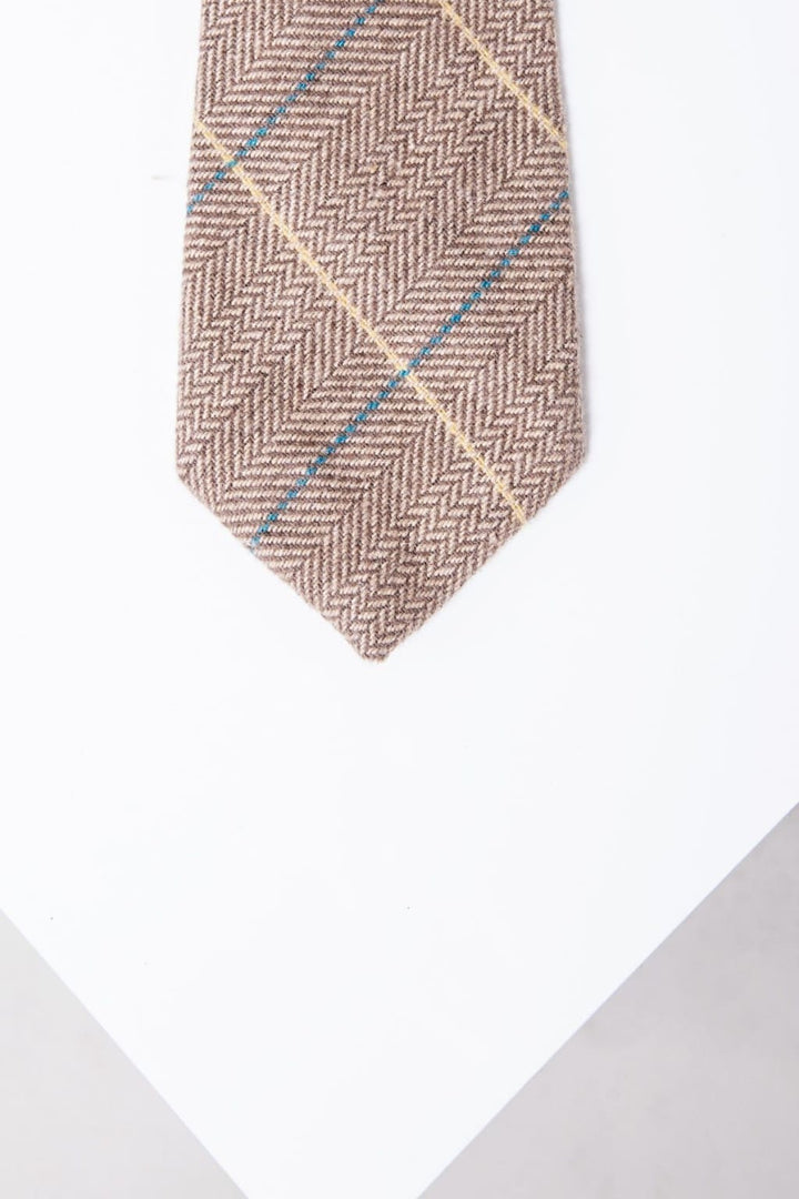 Marc Darcy DX7 Oak Tweed Check Tie - accessories