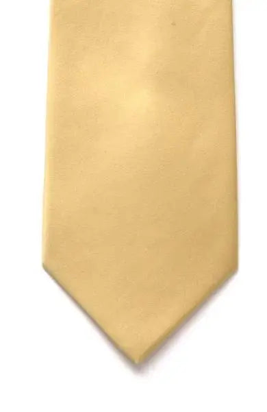 LA Smith Plain Satin Tie - Gold