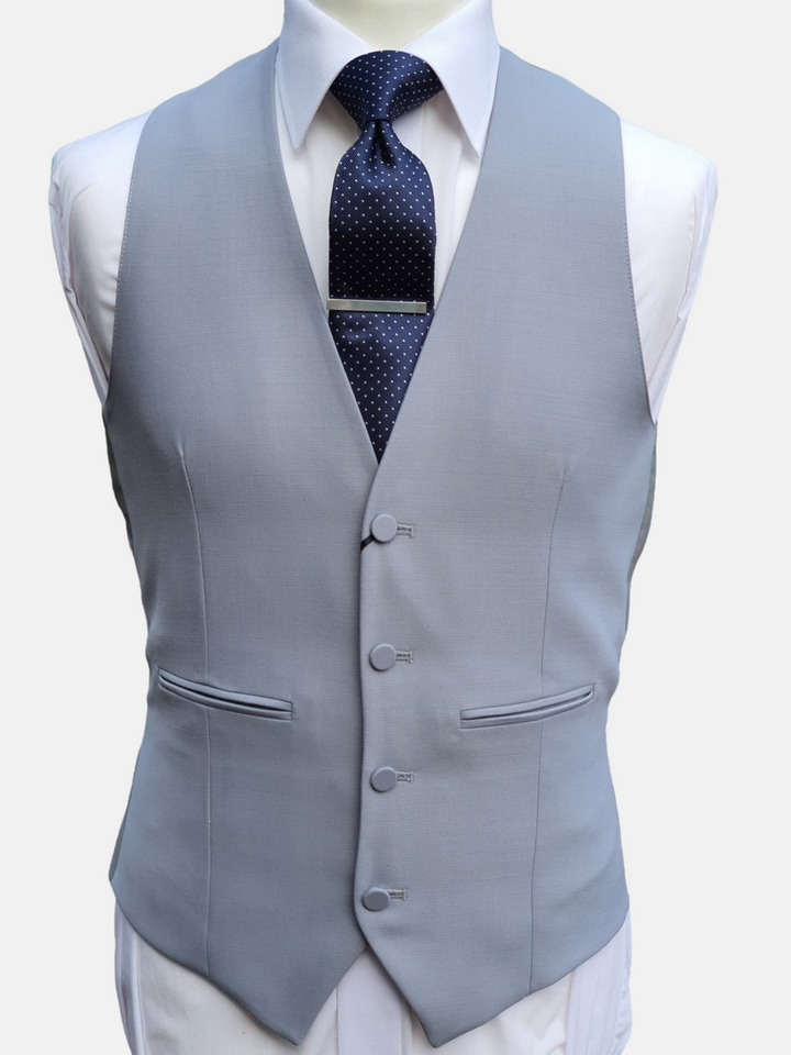 Torre Black Slim Fit Three Piece Morning Suit - Suit & Tailoring