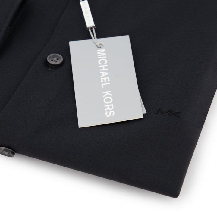 Michael Kors Black Premium Poplin Stretch Slim Fit Shirt - Shirts