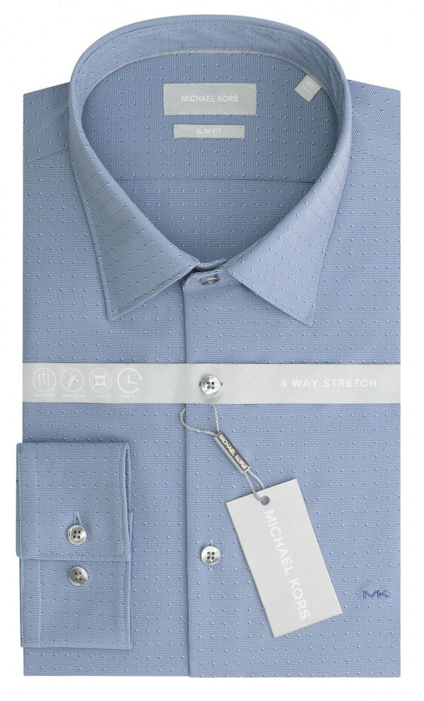 michael kors dress shirts slim fit Michael Kors Men's Raleigh Black Performance Premium Stretch Slim Shirt